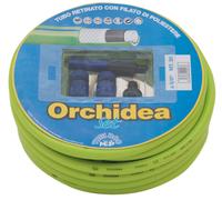 Tubo Retinato Pompa dell'Acqua da Giardino 20 Metri con Accessori Bauer Orchidea