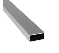 Tubo rettangolare in alluminio | AlMgSi0,5 | EN AW-6060 | nudo/grezzo | 100 x 20 x 2 mm | Lunghezza: 2.000 mm ± 5 mm