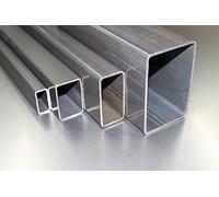 Tubo rettangolare, tubo quadrato in acciaio, tubo profilato in acciaio da 30 x 20 x 1,5 mm, con lunghezza fino a 3000 mm