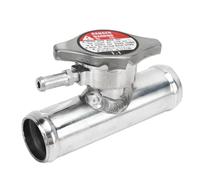 Tubo Riempimento Radiatore Inline, 32mm 1-1/4 Pollici OD, Alluminio T6061 Lucidato, Con Tappo 16PSI - Resistenti e Facili da Usare, Per Radiatori Auto