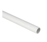 Tubo rigido 2 metri, liscio, diametro esterno ⌀32 mm, in tecnopolimero ad alta resistenza, classificazione leggera 2221, grigio, canalina esterna per impianto elettrico, per cavi elettrici