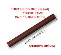 TUBO RIGIDO PER IMPIANTI A VISTA COLORE RAME 10MT (5x2MT)
