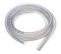Tubo rinforzato 13/16" ID 10ft, aspirazione vinile, trasparente