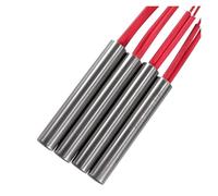 Tubo riscaldante, 5 pezzi Elemento riscaldante for cartucce di stampo Tubo cilindrico da 12 mm 220 V 30 W-500 W(Red,100mm length 300W)