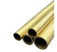Tubo rotondo in ottone, diametro esterno 60 mm, spessore parete 2 mm, lunghezza 500 mm, tubo dritto di precisione ad alta resistenza