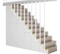 Tubo rotondo zincato industriale, binario per scale antiscivolo a parete per gradini interni/esterni, maniglia di sicurezza da 1 m, per la sicurezza del sottotetto e del portico