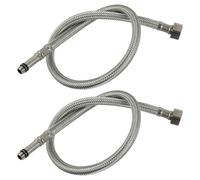 Tubo Rubinetto Coda Estremità 2pcs Flessibile Cucina Tubazioni Raccordi Pratico