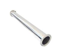 Tubo Sanitario 2" OD 51mm Lunghezza 305mm Acciaio Inox SS304 Flangia OD 64mm Compatibile Raccordo Tri-Clamp 1pc(24")
