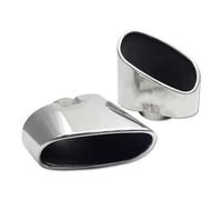 Tubo Scappamento Auto Terminale Di Scarico Rotondo In Acciaio Inox Con Ugello Quadrato Per BMW Per X5 E70 2008, 2009, 2010, 2011, 2012 E 2013(Left and right)
