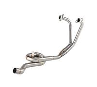 Tubo scarico antiurto per codamoto MT03 R3 MT03 MT25 Sistema Di Scarico Per Motocicletta, Sezione Centrale, Biella Anteriore, Adatto Per R25 R3 2014-2018 MT 03 2015-2018(Silver)