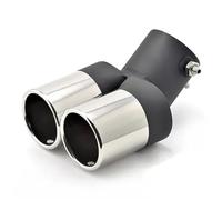 Tubo Scarico Auto 1 pezzo Per Chevrolet, Per Cruze, Per Aveo 2009, 2010, 2011, 2012, 2013, Terminale Di Scarico Per Auto Con Doppio Terminale Curvo.(Sliver)