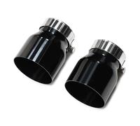 Tubo Scarico Auto 2 Pezzi ID60mm Terminale Di Scarico Marmitta Per BMW F22 F23 M235i M240i F20 F21 M135i M140i F30 F31 M335i M340i F32 F33 F36 M435i M440i(Nero)