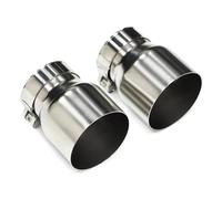Tubo Scarico Auto 2 Pezzi ID60mm Terminale Di Scarico Marmitta Per BMW F22 F23 M235i M240i F20 F21 M135i M140i F30 F31 M335i M340i F32 F33 F36 M435i M440i(Matte)