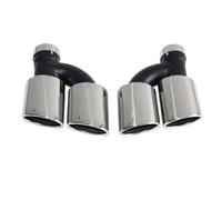 Tubo Scarico Auto 2 Pezzi/set Doppio Tubo Scarico Posteriore Auto In Acciaio Inox, Punta Marmitta Nera, Ugello 60 Mm Per A4 Per A5 Per A6 Per A7 Fino A S4 S5 S6 S7(Lavender)