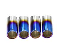 Tubo Scarico Auto 4 Pezzi Terminale Di Scarico Per BMW G07 X7 G06 X6 G05 X5 Per M40i Per M50i Silenziatore Tubolare(Blu)