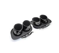 Tubo Scarico Auto Per 992 Per Carrera 2/4 /S /4S Terminale Di Scarico In Acciaio Inossidabile 304 Terminale Scarico Per Auto Quad Scarico Silenziatore(Nero)