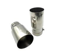 Tubo Scarico Auto Per BMW E90 Terminale Scarico W222 Tubo In Acciaio Inossidabile Per La Modifica Del Veicolo Marmitta Universale Per Auto Marmitta Finale Per Auto(ID 73mm-OD 101mm)