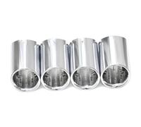 Tubo Scarico Auto Per BMW Per M2 Per M3 Per M4 F80 F82 F83 F87 Terminale Di Scarico In Acciaio Inox Ugello Silenziatore(Silver 4 PCS)