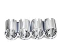 Tubo Scarico Auto Per BMW Per M2 Per M3 Per M4 G80 G82 G83 G87 Terminale Scarico Marmitta Acciaio Inox Nero Ugello Decorativo(Silver 4 PCS)