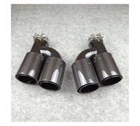 Tubo Scarico Auto Per BMW Un Paio Di Tubi Scarico Modello H Auto Puntali In Fibra Di Carbonio Acciaio Inossidabile Ugelli Lucidi Turbocompressore(IN 48 OUT 92MM)