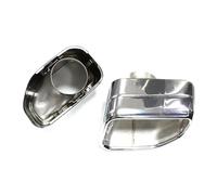 Tubo Scarico Auto Per BMW X3 G01 X4 G02 2022 Scarico Quadrato In Acciaio Inox Nero Marmitta Collettore Ugello Saldato(Argento)