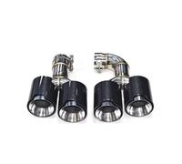 Tubo Scarico Auto Per G01 X3 G02 X4 2018 2019 2020 2021 2022 X3M X4M Terminale Di Scarico In Acciaio Inox Con Ugello Rotondo Per Auto Quadruple(Carbon Fiber B)