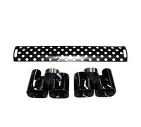 Tubo Scarico Auto Per Land Per Rover Per Defender 90 110 2020-2024 Terminale Di Scarico Kane Square Mouth Terminale Di Scarico Rotondo Nero Scarico Silenziatore(B Black 2.0)