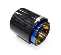 Tubo Scarico Auto Per MINI Per Cooper F54 F55 F56 F57 F60 R55 Terminale Scarico Auto In Fibra Carbonio Tubo Scarico Marmitta Acciaio Inossidabile Stile Nero/blu Lucido(Blu)