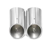 Tubo Scarico Auto Per Q7 Per TDI Quattro 2006-2013 Terminale Di Scarico In Acciaio Inossidabile 2 Pezzi Copertura Terminale Silenziatore Tubo Scarico Scarico Silenziatore(D'argento)