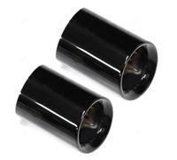Tubo Scarico Auto Terminale Di Scarico Per BMW X3 G01 X4 G02 2019 2020 2021 2022 In Acciaio Inox Nero/argento Accessori Per Auto(Black 2PCS)