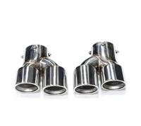 Tubo Scarico Auto Terminale Di Scarico Sportivo In Fibra Di Carbonio Per BMW G20 G21 M340i M240i G42 M440i(D'argento)