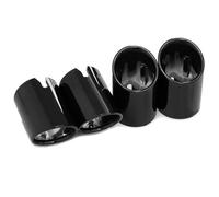 Tubo Scarico Auto Terminale Scarico Auto Per BMW Per M2 Per M3 Per M4 F80 F82 F83 F87 Ugello Copertura Del Silenziatore Con Punta Cromata Nera(Black 4 PCS)