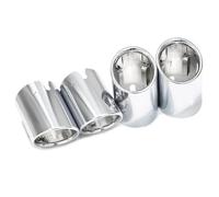 Tubo Scarico Auto Terminale Scarico Auto Per BMW Per M2 Per M3 Per M4 F80 F82 F83 F87 Ugello Copertura Del Silenziatore Con Punta Cromata Nera(Silver 4 PCS)