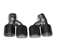 Tubo Scarico Auto Terminali Di Scarico Doppi, Ugelli Terminali In Fibra Di Carbonio Marmitte Per BMW Serie 5, 525i 530i 540i G30 G31(5)