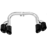 Tubo Scarico Auto Terminali Scarico Quad-Exit Per Modelli Q7 3.0T A Benzina Per SQ7-Style 2025 Aspetto Nero Ugello Silenziatore punta silenziatore auto(Single Level Exit)