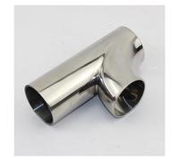 Tubo Scarico Auto Tubo Saldato A Tre Vie In Acciaio Inossidabile 304 R Tipo Tubo Di Scarico Universale Raccordo Per Tubo Collegamento Silenziatore Saldato Marmitta (Misurare : 63mm x 2)