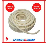 Tubo scarico condensa spiralato diametro 20 mm liscio interno rotolo 30 mt.
