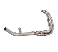 Tubo scarico dellammortizzatore posteriore dellamo Set Completo Di Tubi Di Scarico, Manicotto Di Collegamento Anteriore Escape Adatto Per Ninja ZX4R ZX4RR SE SR 2023 Coda(Type B)