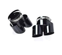 Tubo Scarico Dell'auto Per BMW G05 Per X5 G06 Per X6 G07 Per X7 30i 40i 2019-2024 Tubo Di Scarico Aggiornato Tubo Interno In Acciaio Inossidabile Nero Punta Tubo Scarico Auto(Black)
