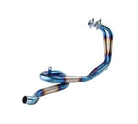 tubo scarico moto tubo scarico MT03 R3 MT03 MT25 Sistema Di Scarico Per Motocicletta, Sezione Centrale, Biella Anteriore, Adatto Per R25 R3 2014-2018 MT 03 2015-2018(Half Blue)