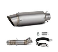 Tubo scarico motocicletta Per CBR500R CB500F CB500X CBR400R CB400F CB400X 2016-2024 Progetto Di Scarico Slip On Line Motociclette Marmitta Tubo Centrale(J)