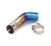 Tubo scarico motocicletta Per Kawasaki Z900 2017-2021 Z900E Z900 A1 A2 2017-2023 Adattatore Tubo Scarico Centrale Motocicletta Collegamento Da 51 Mm(Blu)