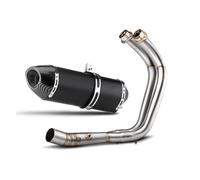 Tubo scarico motocicletta Per MT07 2014-2024 R7 2021-2025 Sistema Scarico Inferiore Completo Motocicletta Marmitta R77 Con DB Killer Collegamento Tubo Anteriore(B)