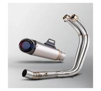 Tubo scarico motocicletta Per MT07 Per FZ07 Per XSR700 Tracer 7 2014-2025 R7 2021-25 Progetto Collettore Silenziatore Sistema Completo Kit Modifica Scarico Moto(A 2014-2024)