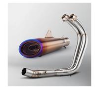 Tubo scarico motocicletta Per MT07 Per FZ07 Per XSR700 TRACER 7 R7 2014-2025 Progetto Collettore Scarico Marmitta Con DB Killer Sistema Scarico Completo Moto(C 14-24 ONE O2S)