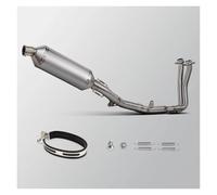 Tubo scarico motocicletta Per XL750 Per Transalp 750 CB750 Hornet Sistema Completo Scarico Moto Modifica Tubo Collettore Marmitta Con DB Killer Linea Fuga(A with Project Laser)