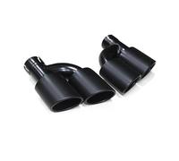 Tubo Scarico Per Automobili Per A4 A5 A6 A7 S4 S5 S6 S7 Scarico Marmitta In Acciaio Inox Nero 1 Paio Terminali A Quattro Uscite Tubo Scarico Coda(Matte Black)