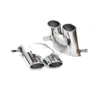 Tubo Scarico Per Automobili Per A6L A7L 2016 Al 2018 Terminale Scarico Con Marmitta Square Port S6 S7 Sport Quad Exit In Acciaio Inossidabile(Argento)