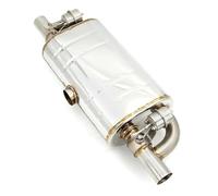 Tubo Scarico Posteriore Silenziatore Scarico Universale A Forma T Doppia Uscita Un Ingresso Valvola Scarico Ritaglio Scarico Con Set Telecomando 51 Mm 63 Mm 76 Mm Coda Marmitta Auto(76mm Muffler only)