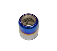 Tubo Scarico Punta Posteriore Gola Auto Coda Gola Di Scarico Tubo Uscita Ugello Per Subaru Per Forester Sk 19-21 In Acciaio Inox Tuning(Blue with Silver)